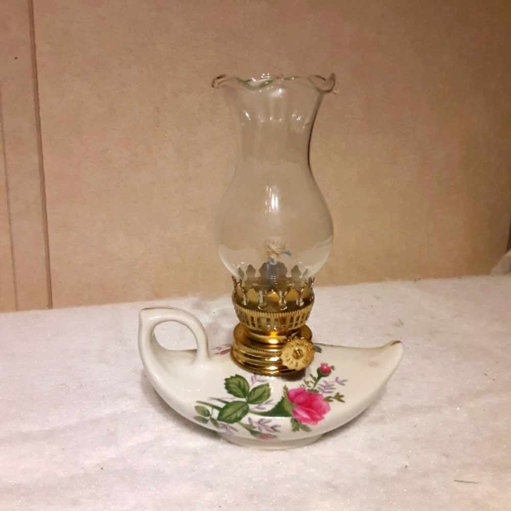 Small Porcelain Oil Lamp